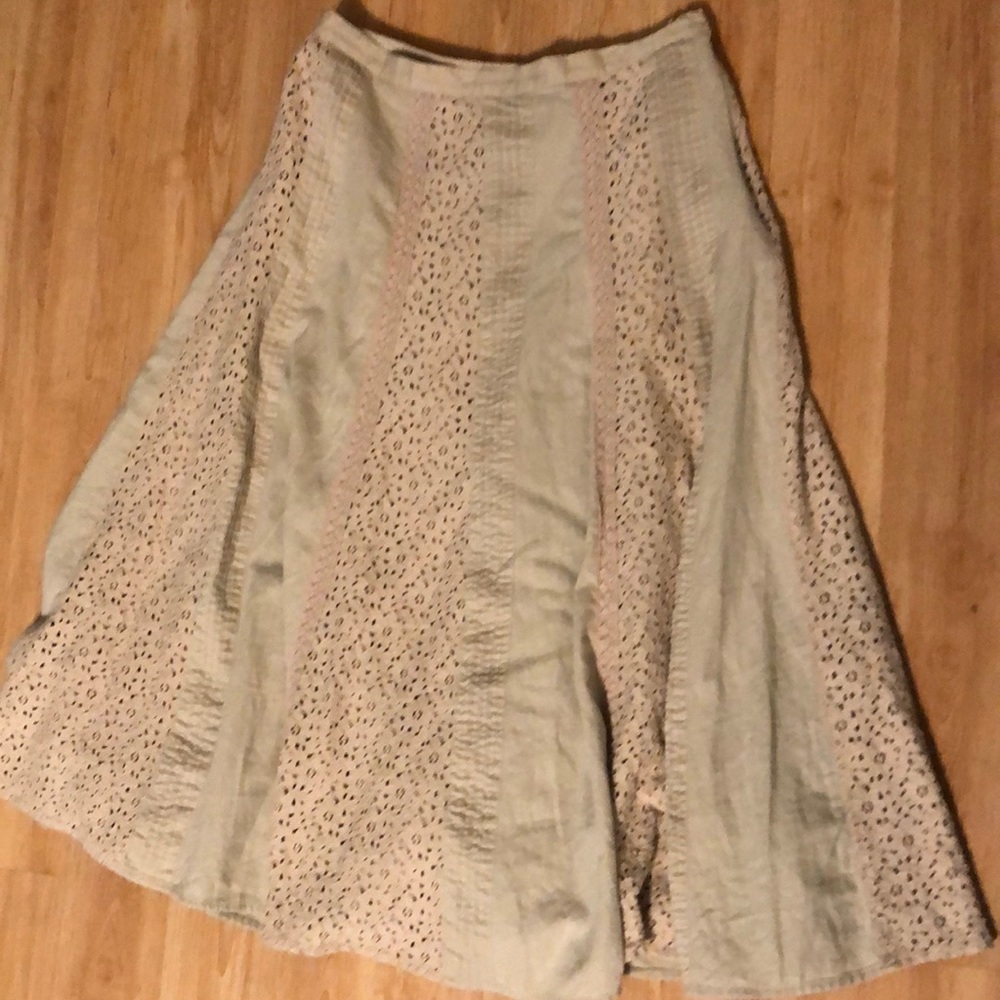 Vintage Coldwater Creek taupe skirt